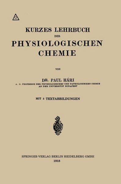 Produktbild: Kurzes Lehrbuch der Physiologischen Chemie