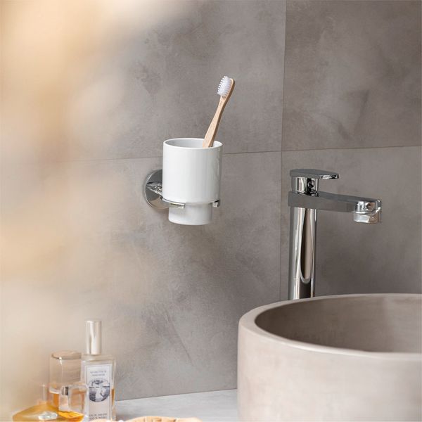 Produktbild: UV-Loc&reg; Zahnputzbecherhalter Mod. Isera, Befestigen ohne Bohren mit innovativem Klebesystem
