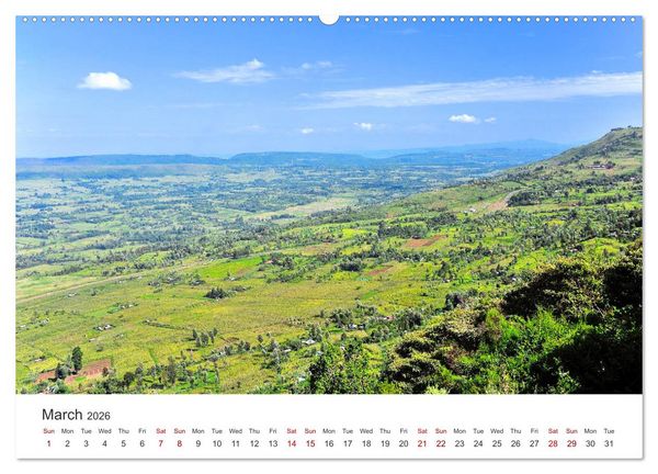 Produktbild: Kenya - a country like Africa (High Quality Premium Wall Calendar 2026 DIN A2 landscape),CALVENDO 12 Month Wall Calendar