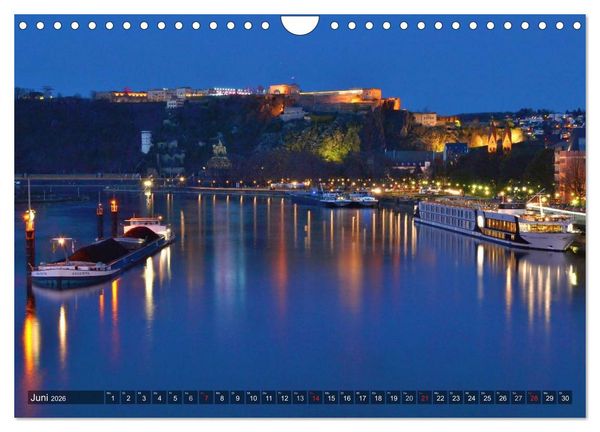 Produktbild: Koblenz Die Stadt am Deutschen Eck (Wandkalender 2026 DIN A4 quer), CALVENDO Monatskalender