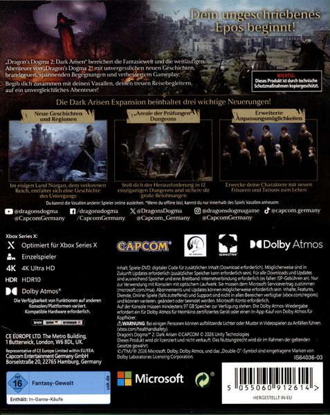 Produktbild: Dragon's Dogma II - Dark Arisen