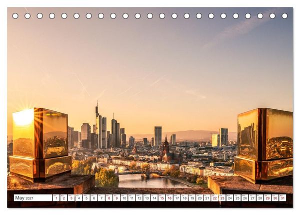 Produktbild: Frankfurt most beautiful places (Desk Calendar 2027 DIN A5 landscape), CALVENDO 12 Month DeskCalendar