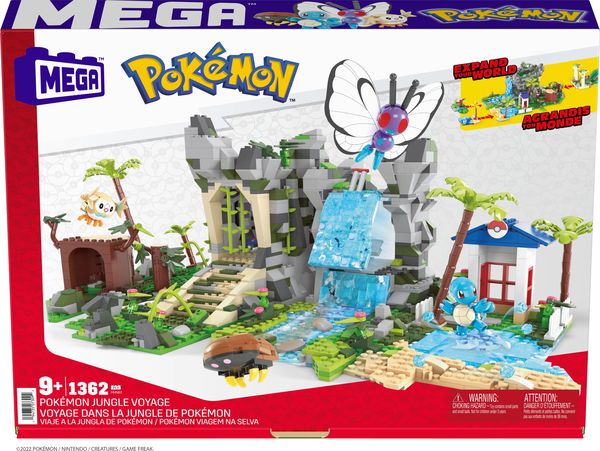 Mega Bloks - Pokémon Dschungel Bauset, Konstruktions-Spielzeug