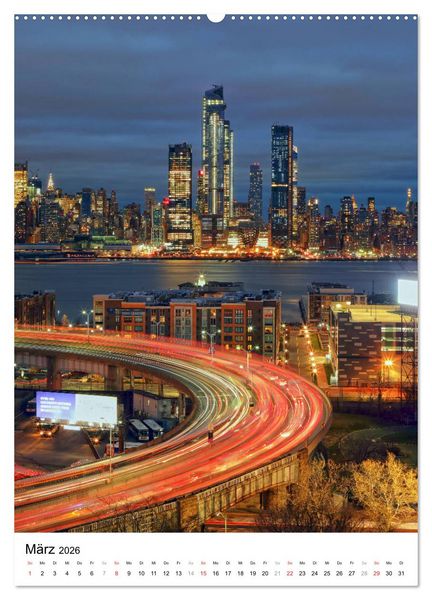 Produktbild: New Yorks architektonische Highlights (Wandkalender 2026 DIN A2 hoch), CALVENDO Monatskalender