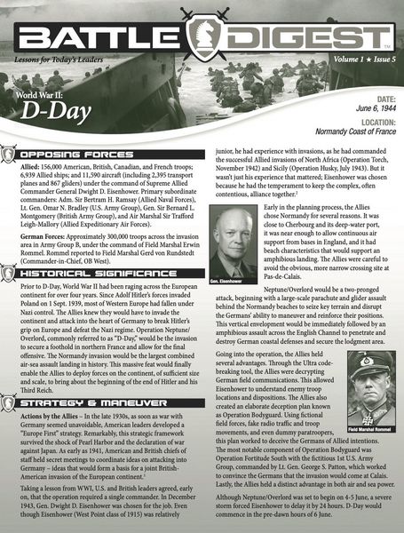 Produktbild: Battle Digest: D-Day