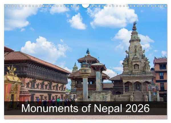 Produktbild: Monuments of Nepal 2026 (Wall Calendar 2026 DIN A3 landscape), CALVENDO 12 Month Wall Calendar