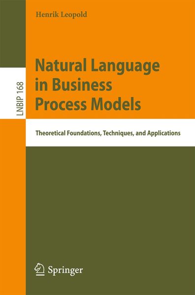 Produktbild: Natural Language in Business Process Models