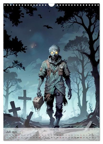 Produktbild: Kreaturen der Dunkelheit - Legend&auml;re Albtr&auml;ume (Wandkalender 2026 DIN A3 hoch), CALVENDO Monatskalender