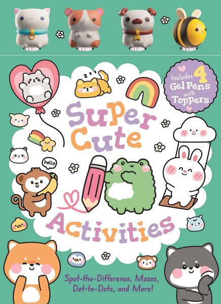 Produktbild: Super Cute Activities: Includes 4 Gel Pens with Adorable Animal Pen Toppers