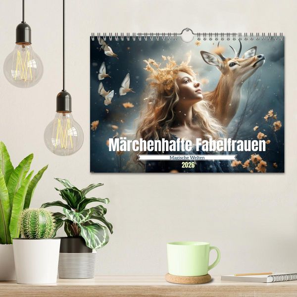 Produktbild: M&auml;rchenhafte Fabelfrauen (Wandkalender 2026 DIN A4 quer), CALVENDO Monatskalender