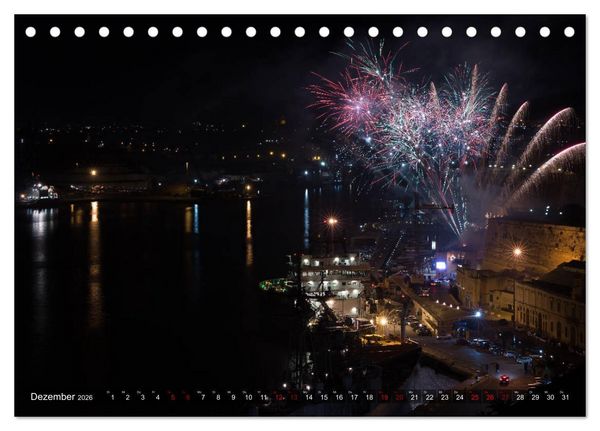 Produktbild: Valletta - Morbide Sch&ouml;nheit im Mittelmeer (Tischkalender 2026 DIN A5 quer), CALVENDO Monatskalender
