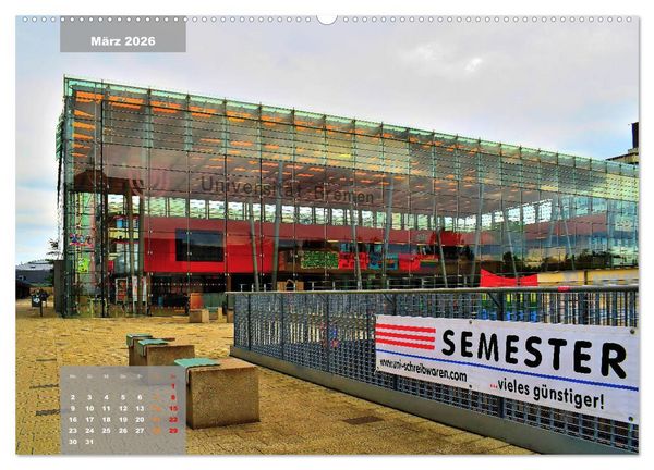 Produktbild: Die Freie Hansestadt Bremen (hochwertiger Premium Wandkalender 2026 DIN A2 quer), Kunstdruck in Hochglanz
