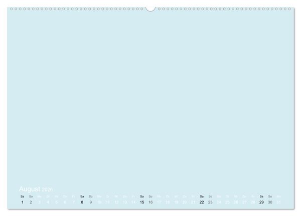 Produktbild: Bastelkalender - hell Blau (Wandkalender 2026 DIN A2 quer), CALVENDO Monatskalender