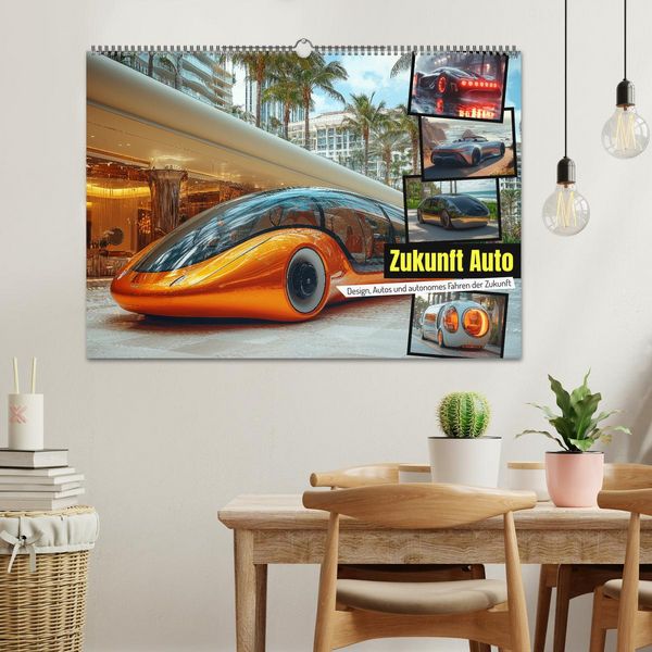 Produktbild: Zukunft Auto - Design, Autos und autonomes Fahren der Zukunft (Wandkalender 2026 DIN A2 quer), CALVENDO Monatskalender
