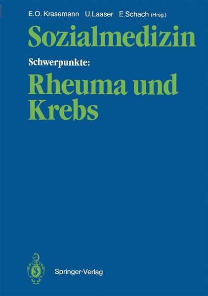 Produktbild: Sozialmedizin Schwerpunkte: Rheuma und Krebs