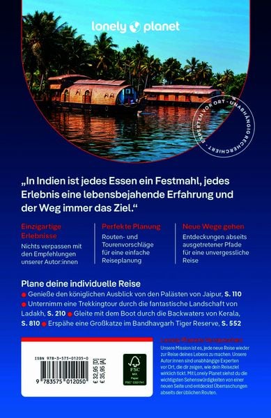Produktbild: LONELY PLANET Reisef&uuml;hrer Indien