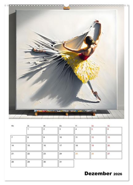 Produktbild: Tanz der Befreiung &ndash; Ballerina auf der Suche nach Freiheit (Wandkalender 2026 DIN A2 hoch), CALVENDO Monatskalender