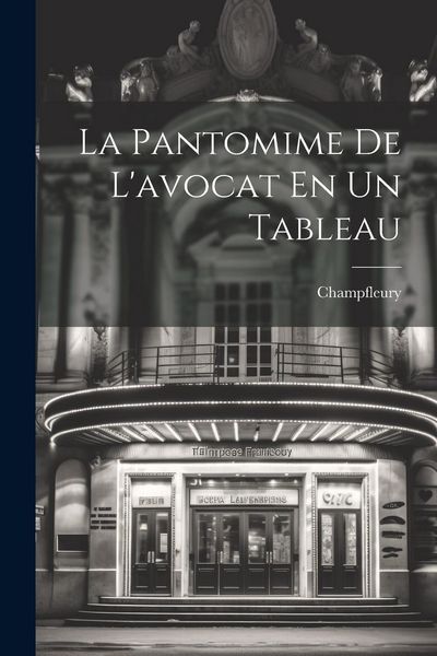 Produktbild: La Pantomime De L'avocat En Un Tableau