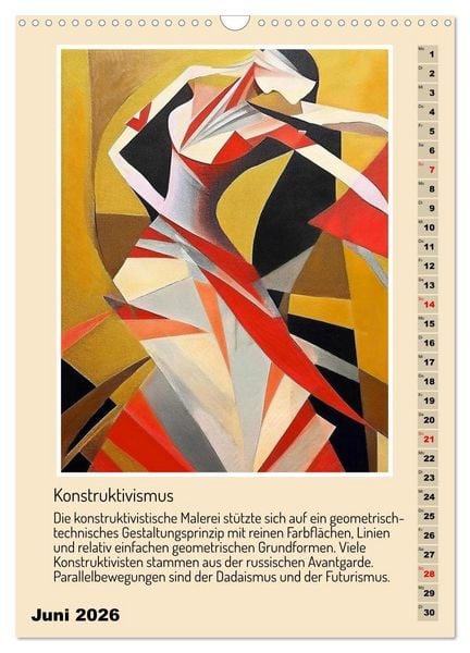 Produktbild: Kunststile der Moderne in Darstellungen von Frauen (Wandkalender 2026 DIN A3 hoch), CALVENDO Monatskalender