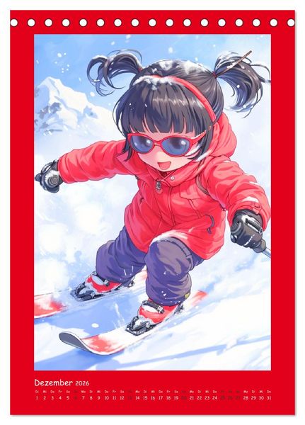 Produktbild: Anime Kids. Outdoor Kinderspa&szlig; und Sport (Tischkalender 2026 DIN A5 hoch), CALVENDO Monatskalender
