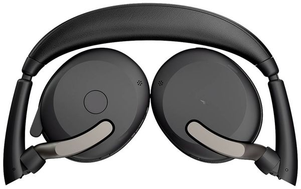 Produktbild: Jabra Evolve2 65 Flex Link380c MS + Ladepad On Ear Headset Bluetooth&reg; Stereo Schwarz Noise Cancelling Headset, Mikrofon-Stummschaltung, Lautst&auml;rker