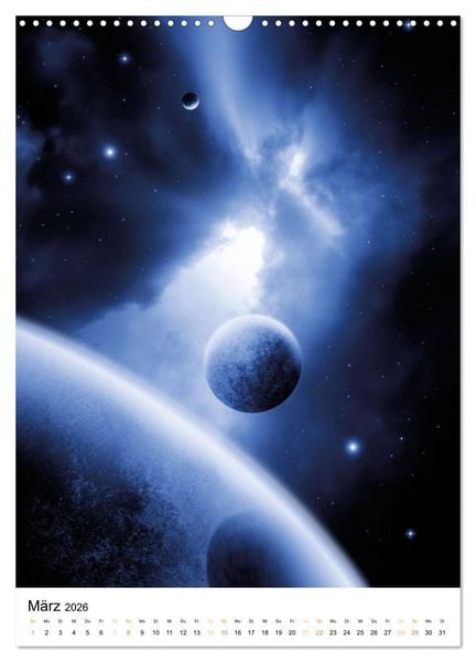 Produktbild: Galaxien und Nebulare (Wandkalender 2026 DIN A3 hoch), CALVENDO Monatskalender
