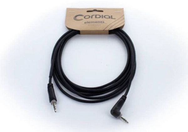 Produktbild: Cordial 14832 Klinke Audio Anschlusskabel [1x Klinkenstecker 3.5 mm - 1x Klinkenstecker 3.5 mm] 1.50 m Schwarz PVC-Mantel, verdrillt