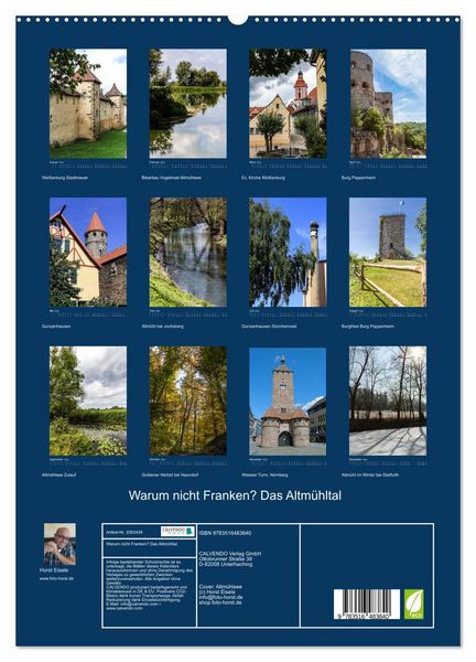 Produktbild: Warum nicht Franken? Das Altm&uuml;hltal (hochwertiger Premium Wandkalender 2026 DIN A2 hoch), Kunstdruck in Hochglanz
