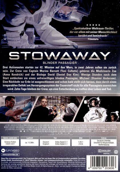 Produktbild: Stowaway - Blinder Passagier