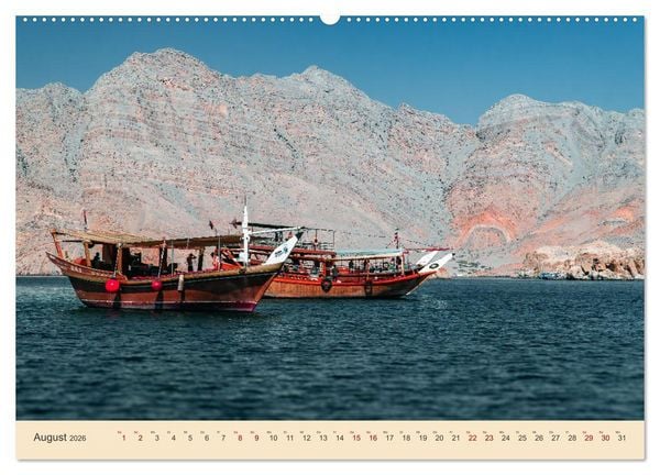 Produktbild: Musandam - Die omanische Exklave im geheimnisvollen Orient (Wandkalender 2026 DIN A2 quer), CALVENDO Monatskalender