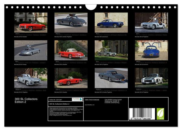 Produktbild: 300 SL Collectors Edition 2 (Wandkalender 2026 DIN A4 quer), CALVENDO Monatskalender
