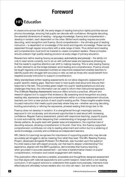 Produktbild: 3 Minute Reading Assessments Ages 8-11