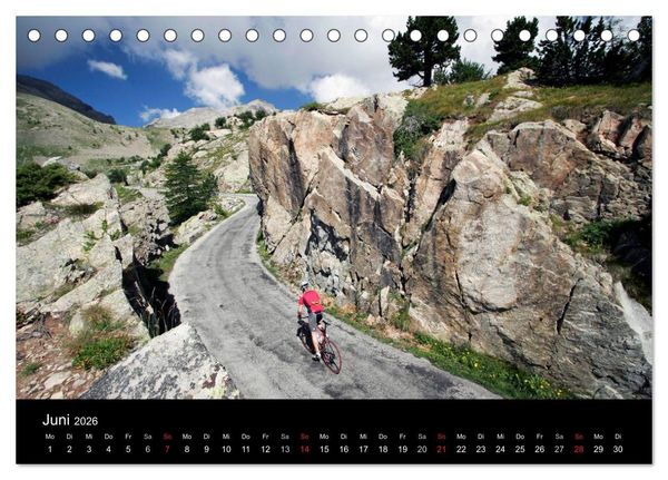 Produktbild: Alpenp&auml;sse auf dem Rennrad "Himmlische Serpentinen" (Tischkalender 2026 DIN A5 quer), CALVENDO Monatskalender