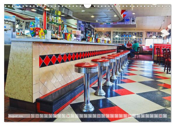Produktbild: American Diner - es gibt sie noch (Wandkalender 2026 DIN A3 quer), CALVENDO Monatskalender