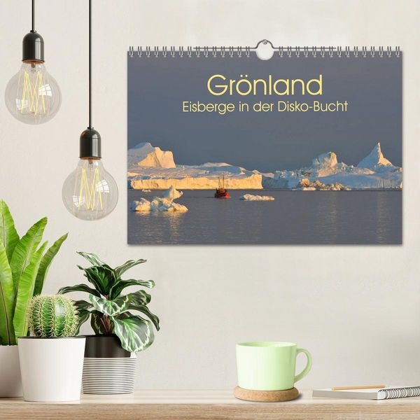 Produktbild: Gr&ouml;nland: Eisberge in der Disko Bucht (Wandkalender 2026 DIN A4 quer), CALVENDO Monatskalender
