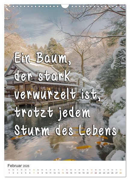 Produktbild: Zen Garten - Wo Natur und Geist in Einklang sind (Wandkalender 2026 DIN A3 hoch), CALVENDO Monatskalender