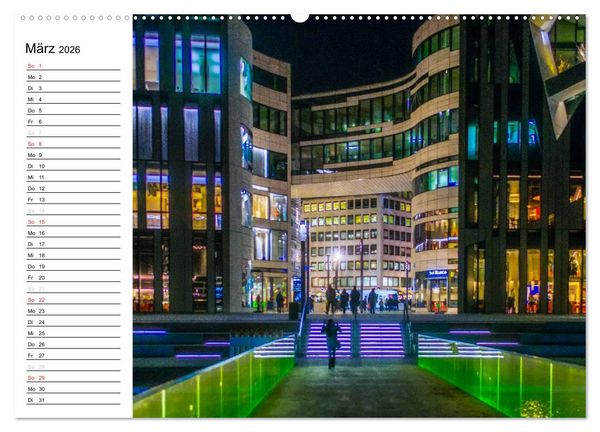 Produktbild: D&uuml;sseldorf - Impressionen (hochwertiger Premium Wandkalender 2026 DIN A2 quer), Kunstdruck in Hochglanz