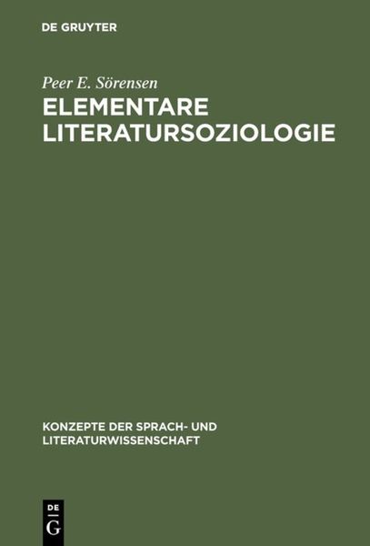 Produktbild: Elementare Literatursoziologie