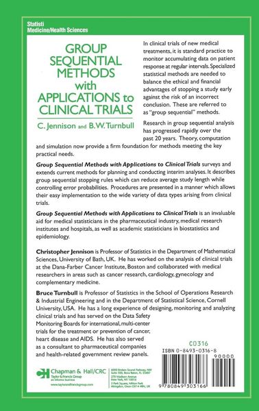 Produktbild: Group Sequential Methods with Applications to Clinical Trials