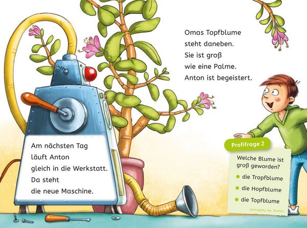Produktbild: Leseprofis &ndash; Die total verr&uuml;ckte Schrumpf-Maschine, 1. Klasse