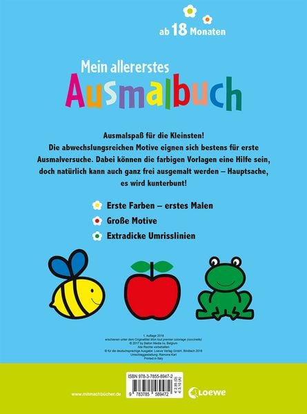 Produktbild: Mein allererstes Ausmalbuch (Marienk&auml;fer)