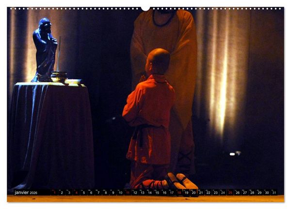 Produktbild: Kung Fu du Mont Song (Calendrier mural 2026 DIN A2 vertical) calendrier de bureau