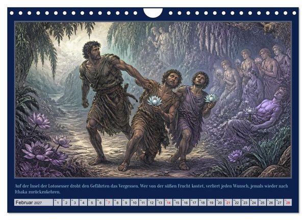 Produktbild: Gegen Sturm und G&ouml;tter: Die Heimkehr des Odysseus (Wandkalender 2027 DIN A4 quer), CALVENDO Monatskalender