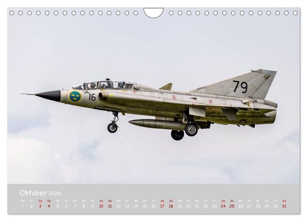 Produktbild: Saab Airpower (Wandkalender 2026 DIN A4 quer), CALVENDO Monatskalender