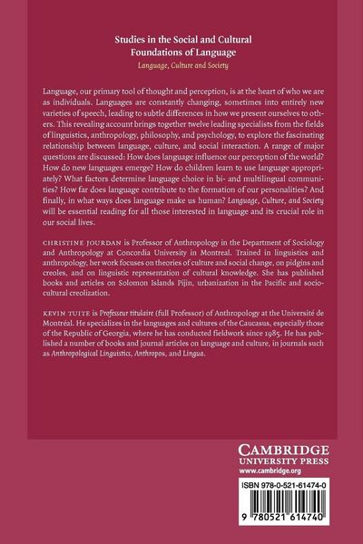 Produktbild: Language, Culture, and Society