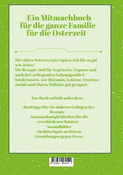 Produktbild: S&uuml;&szlig;e Rezepte, Ausmalbilder, R&auml;tselquiz und Entspannungs&uuml;bungen in der Osterzeit