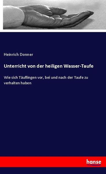 Produktbild: Unterricht von der heiligen Wasser-Taufe