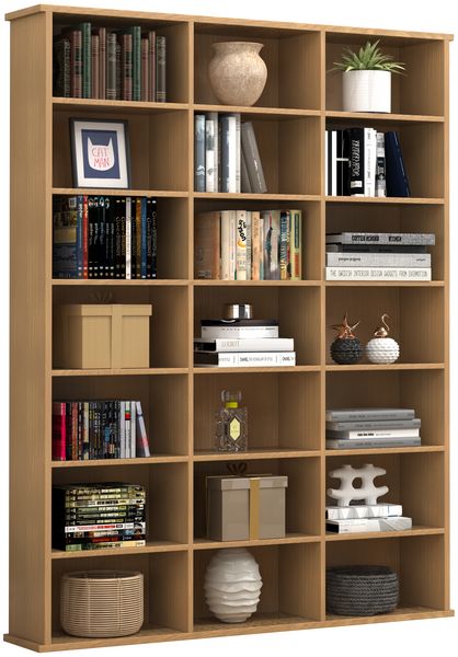 Produktbild: Holz CD DVD Standregal B&uuml;cherregal Regal Megosa M
