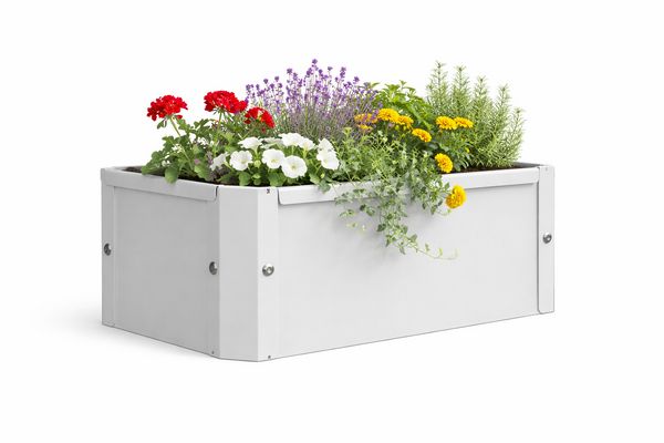Produktbild: Metall Pflanzkasten Blumenkasten 39x18 Balora S