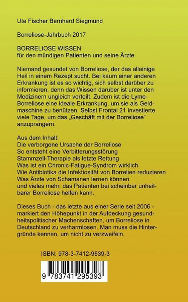 Produktbild: Borreliose Jahrbuch 2017